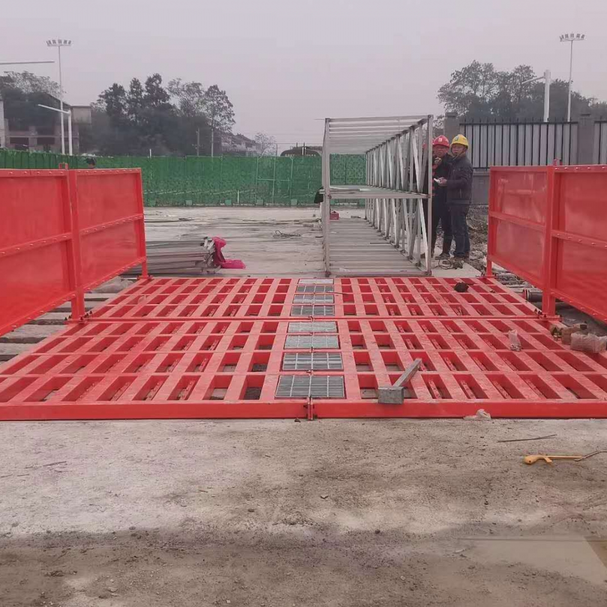 湖南四建6米工程洗車(chē)臺使用視頻